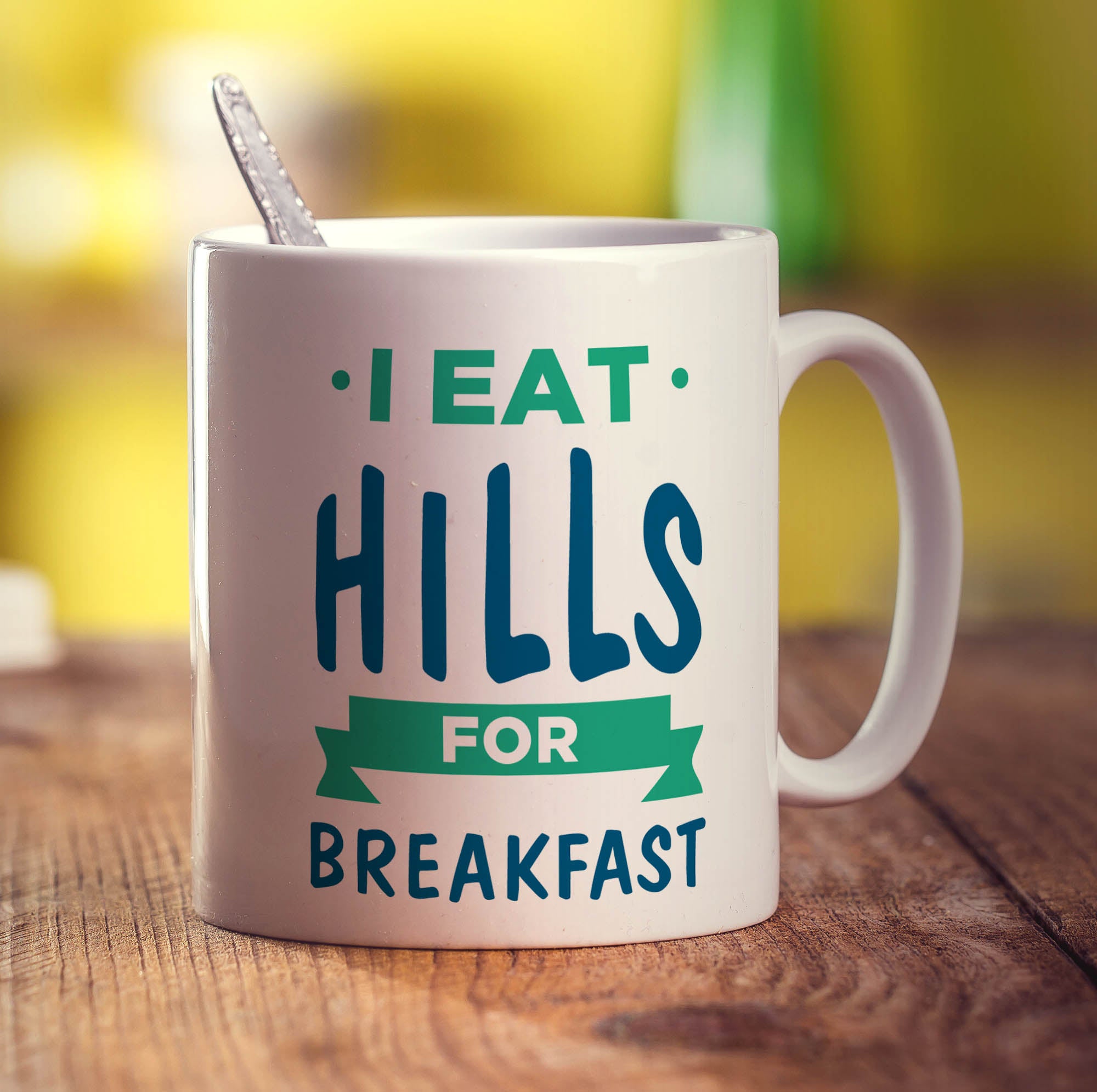 I Eat Hills for Breakfast Mug