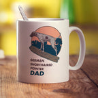 German Shorthaired Pointer Dad Mug - Standard 330ml (11oz) / White