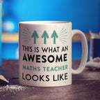 This is What an Awesome Maths Teacher Looks Like Mug - Standard 330ml (11oz) / White