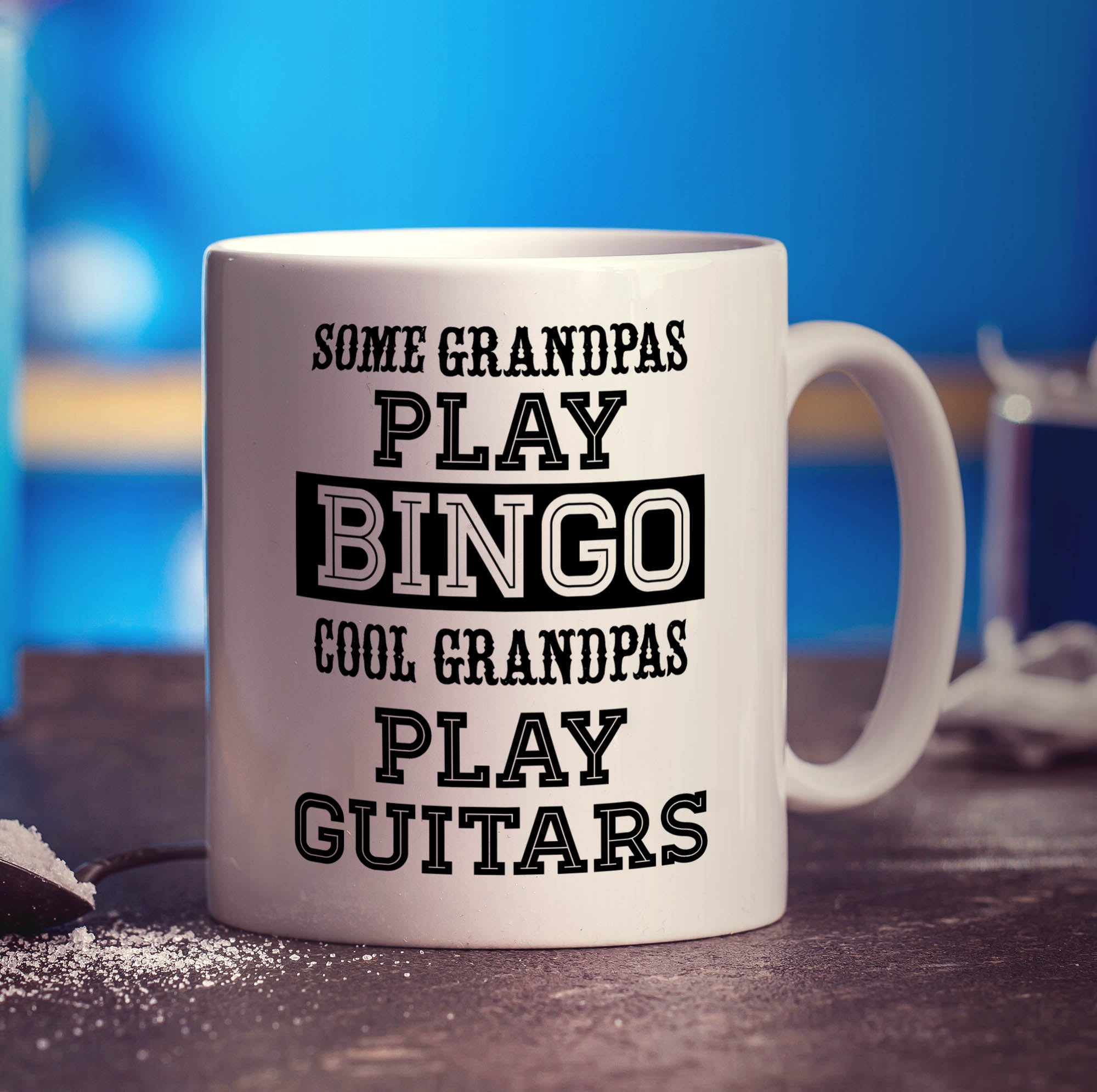 Some Grandpas Play Bingo Cool Grandpas Play Guitars Mug