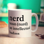Nerd Noun (nurd) an Intellectual Badass Mug