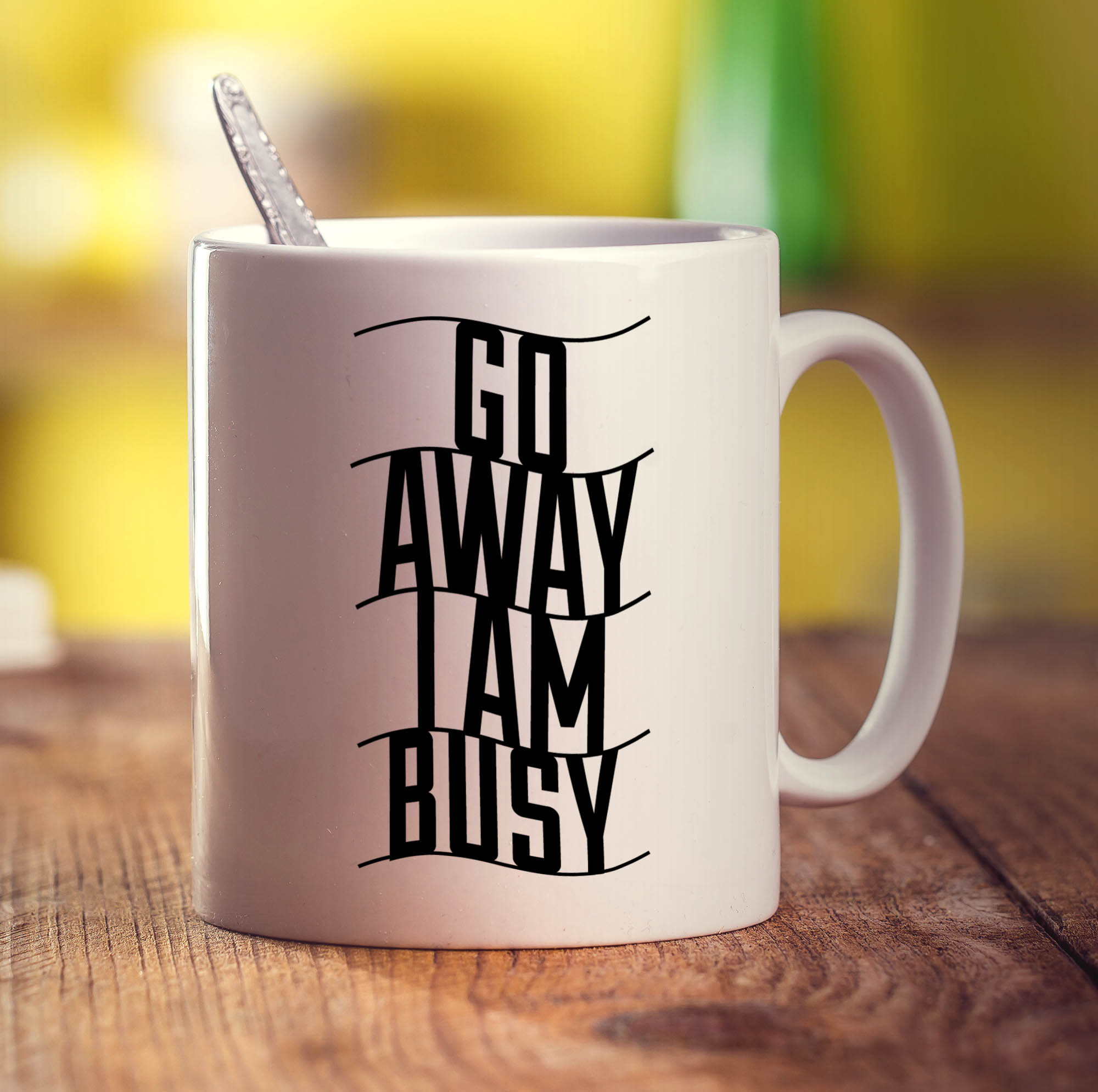 Go Away I Am Busy Mug