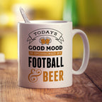 Today's Good Mood is Sponsored By Football & Beer Mug