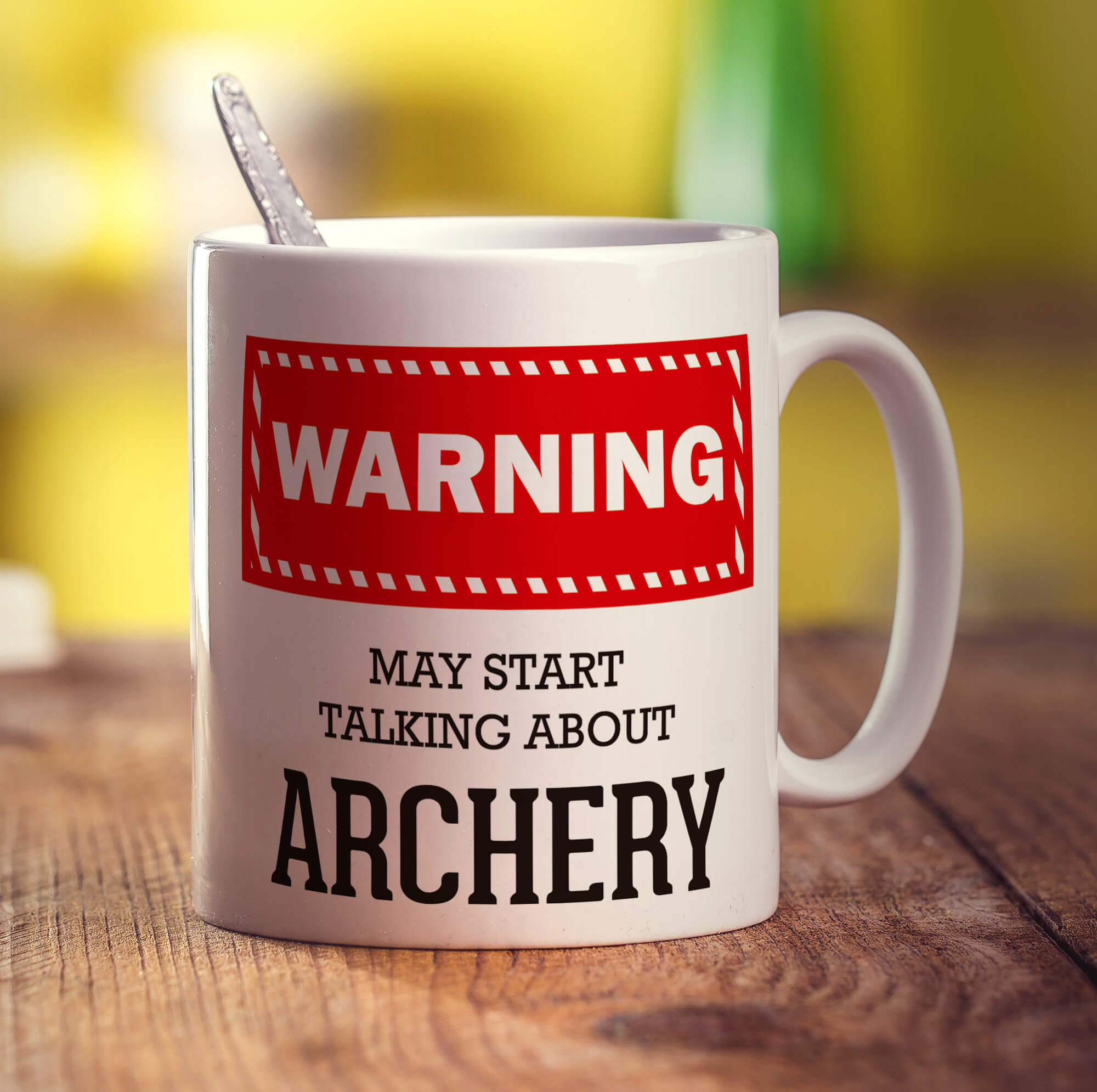 Warning! May Start Talking About Archery Mug