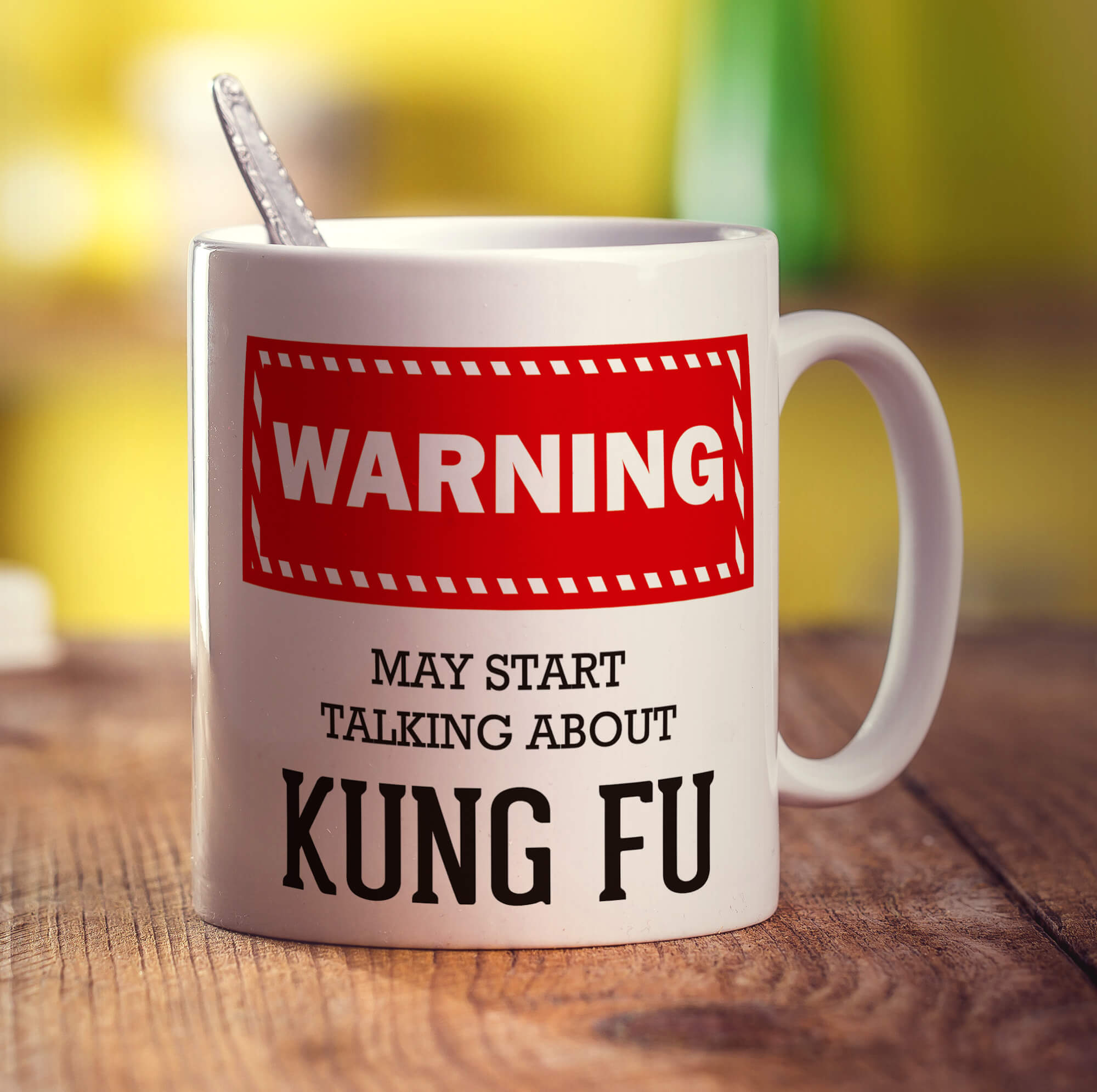 Warning! May Start Talking About Kung Fu Mug