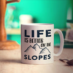 Life Is Better On The Slopes Mug - Standard 330ml (11oz) / White