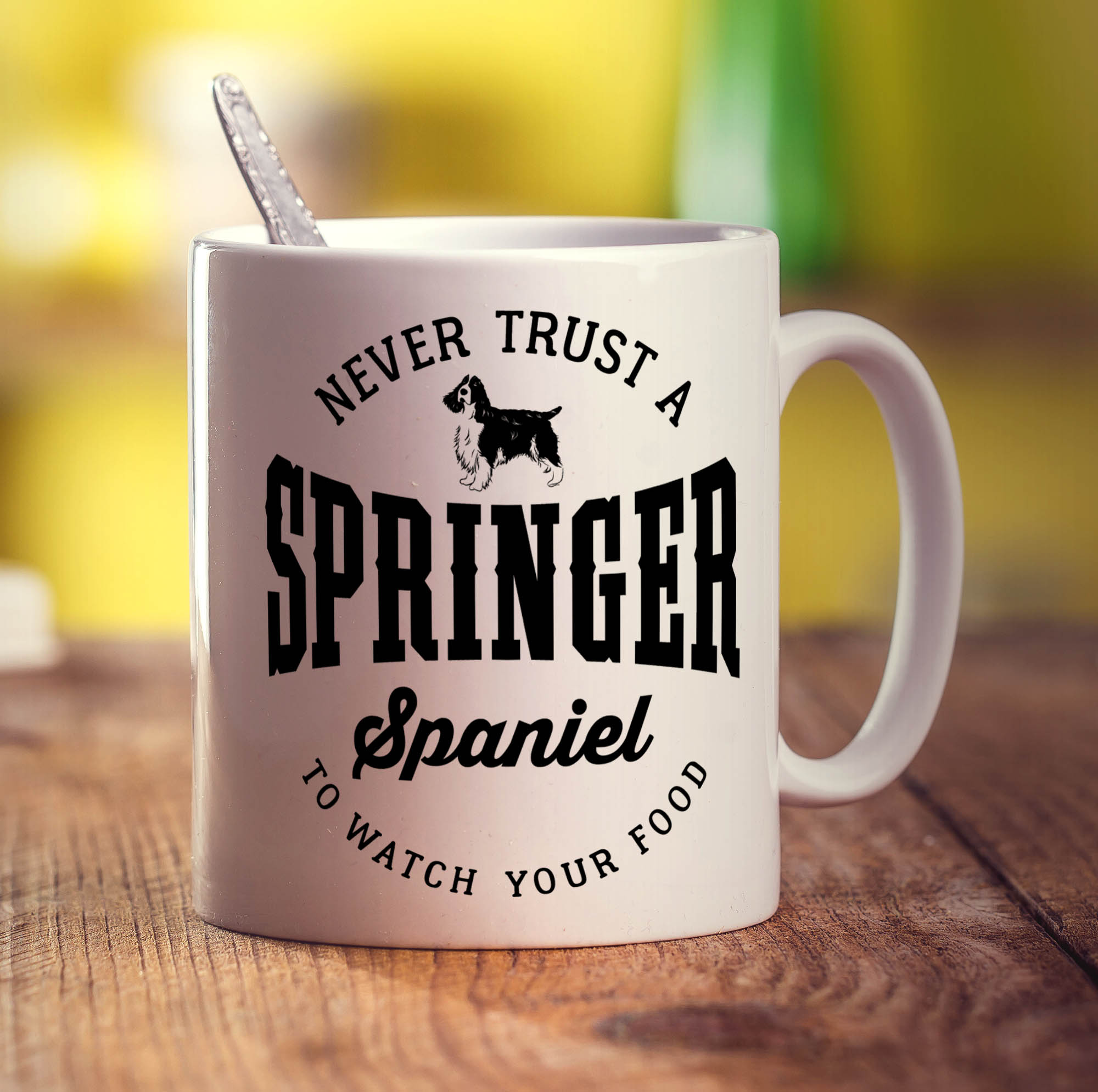 Never Trust A Springer Spaniel To Watch Your Food Mug
