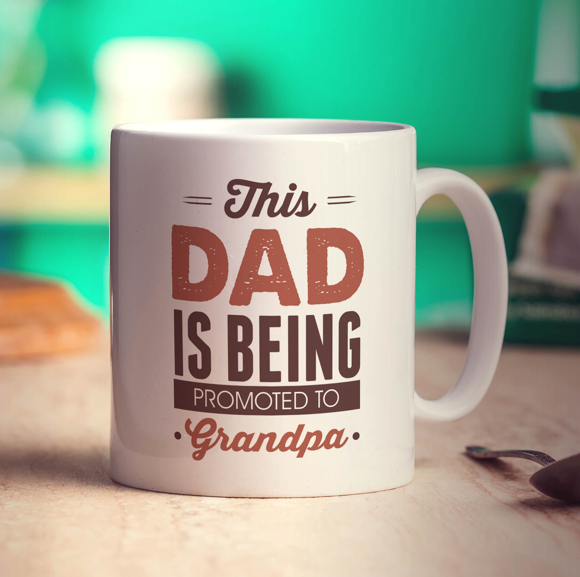This Dad is Being Promoted to Grandpa Mug