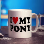 I Heart My Pony Mug - Standard 330ml (11oz) / White