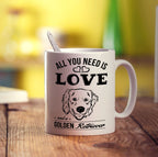 All You Need Is Love And A Golden Retriever Mug - Standard 330ml (11oz) / White