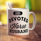 100% Devoted Horse Husband Mug