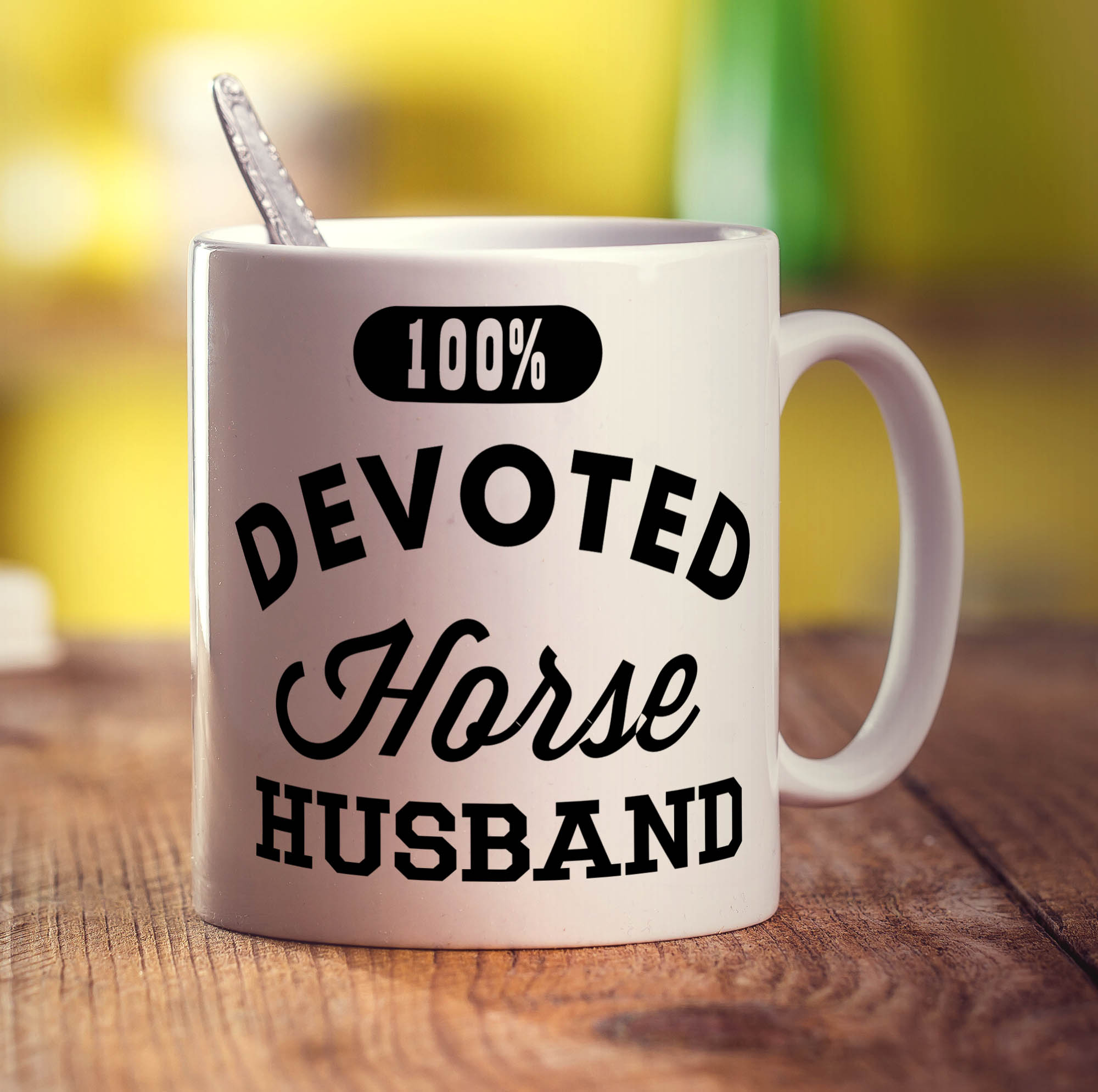 100% Devoted Horse Husband Mug