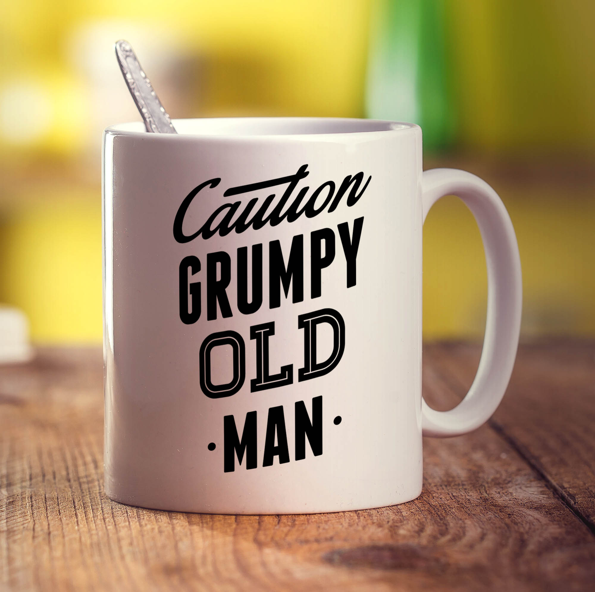 Caution Grumpy Old Man Mug