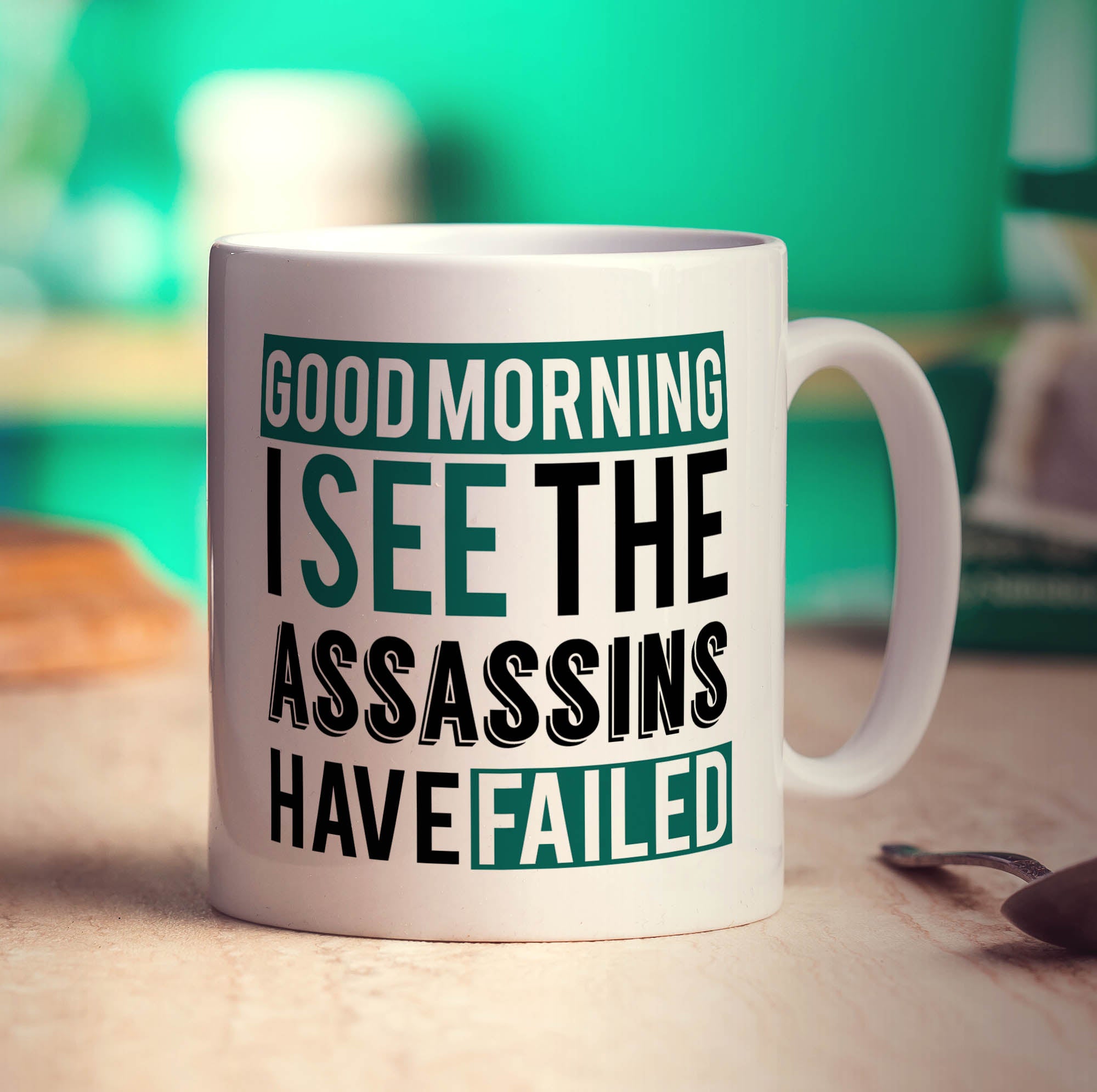 Good Morning, I See The Assassins Have Failed Mug - Standard 330ml (11oz) / White