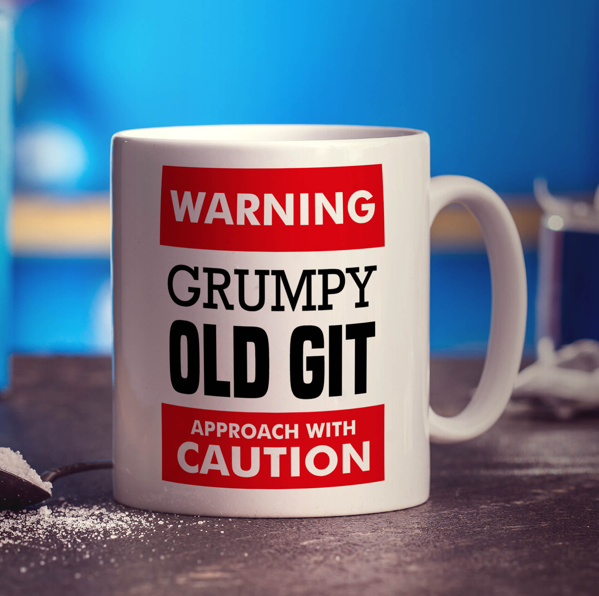 Warning - Grumpy Old Git Approach with Caution Mug