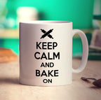 Keep Calm And Bake On Mug - Standard 330ml (11oz) / White