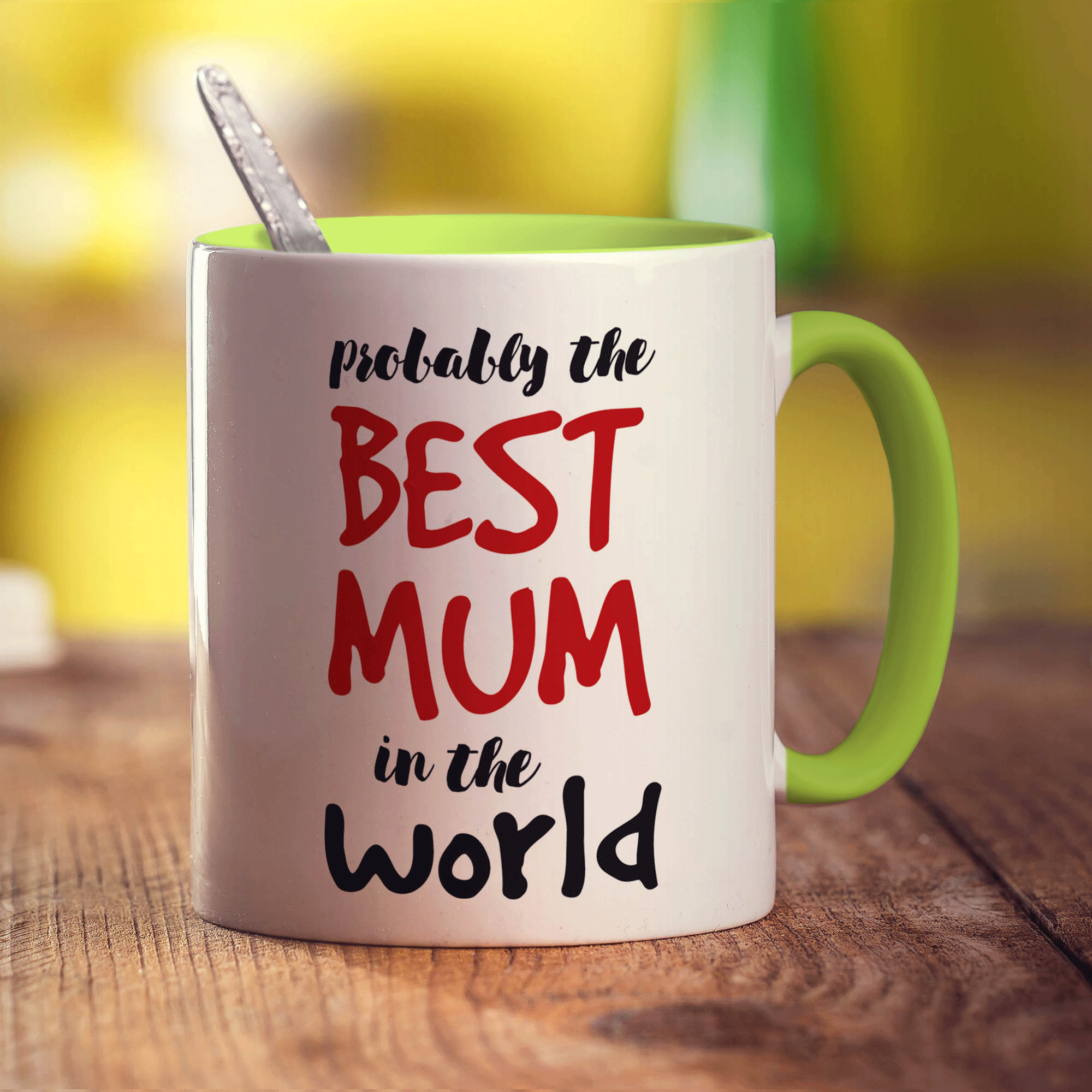 Probably the Best Mum in the World Mug - Standard 330ml (11oz) / Green