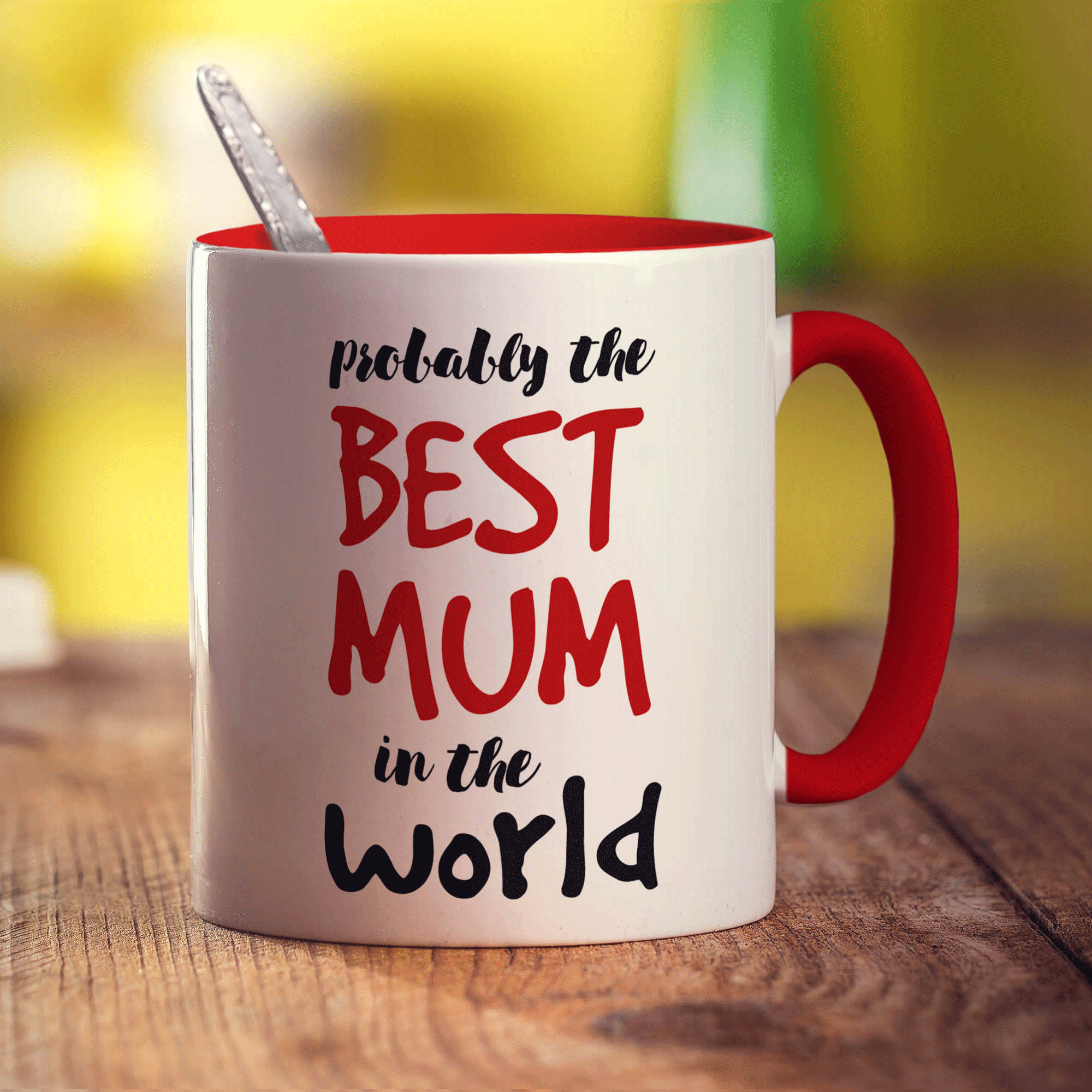 Probably the Best Mum in the World Mug - Standard 330ml (11oz) / Red