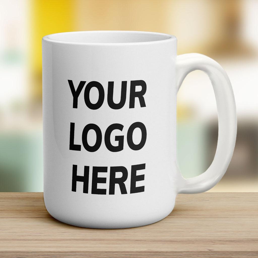 Branded/Logo Printed Promotional Mug - Jumbo 440ml (15oz) / White