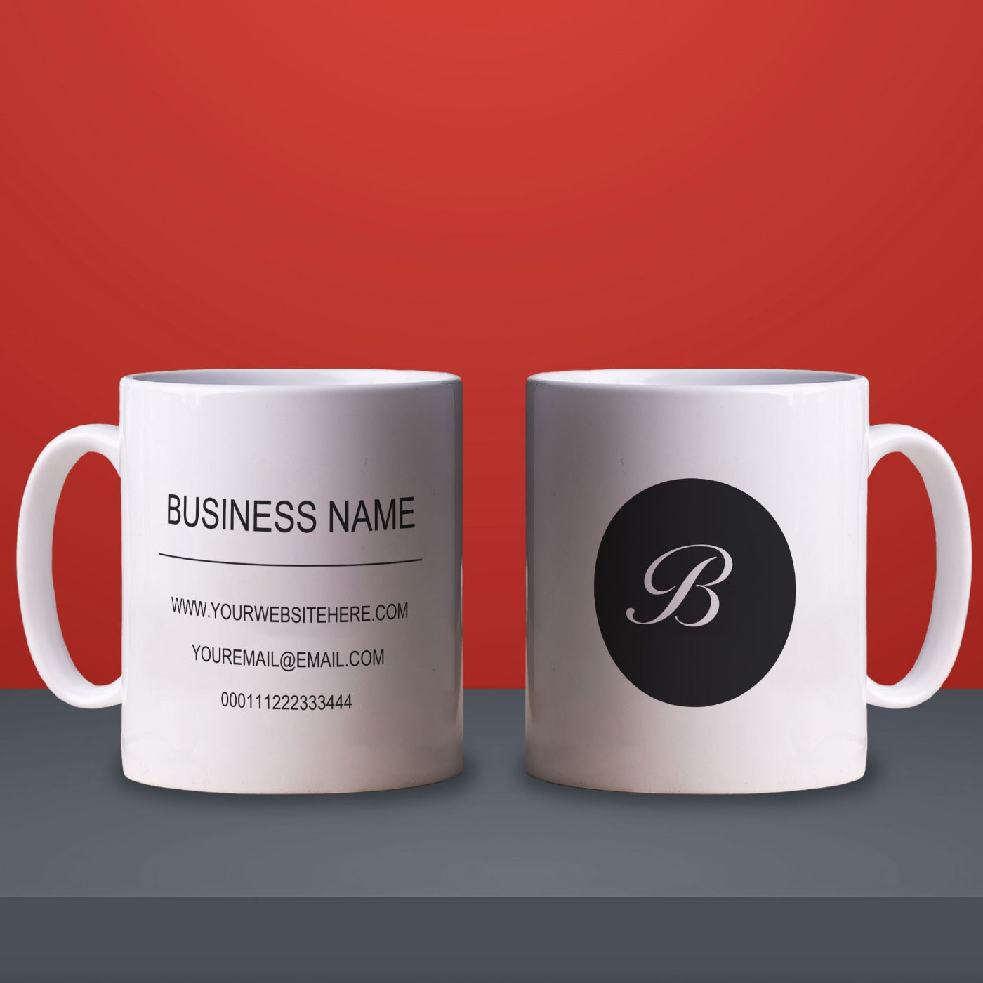 Promotional Mug Fancy Stamp