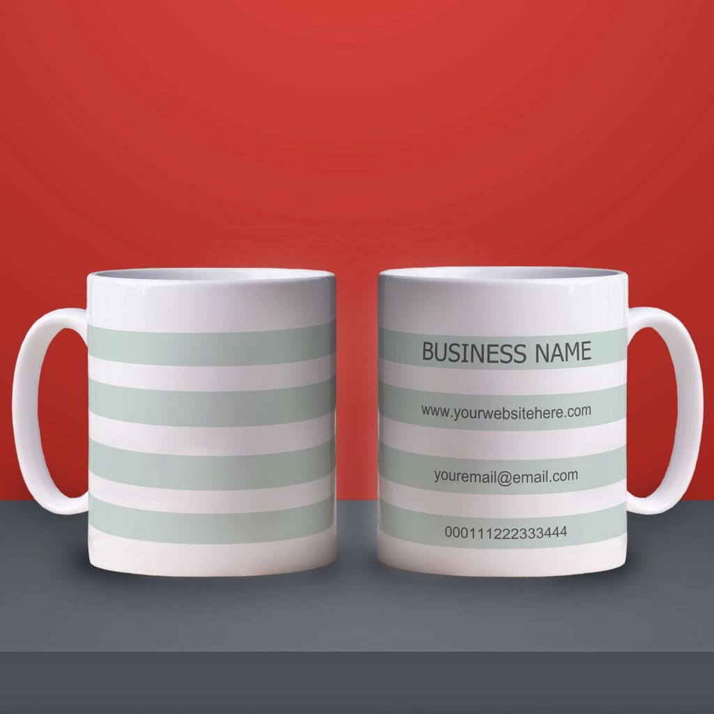 Promotional Mug with Details in Stripes