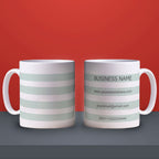 Promotional Mug with Details in Stripes