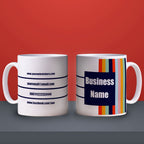 Promotional Mug with Funky Stripes