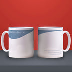 Promotional Mug with Wave Design
