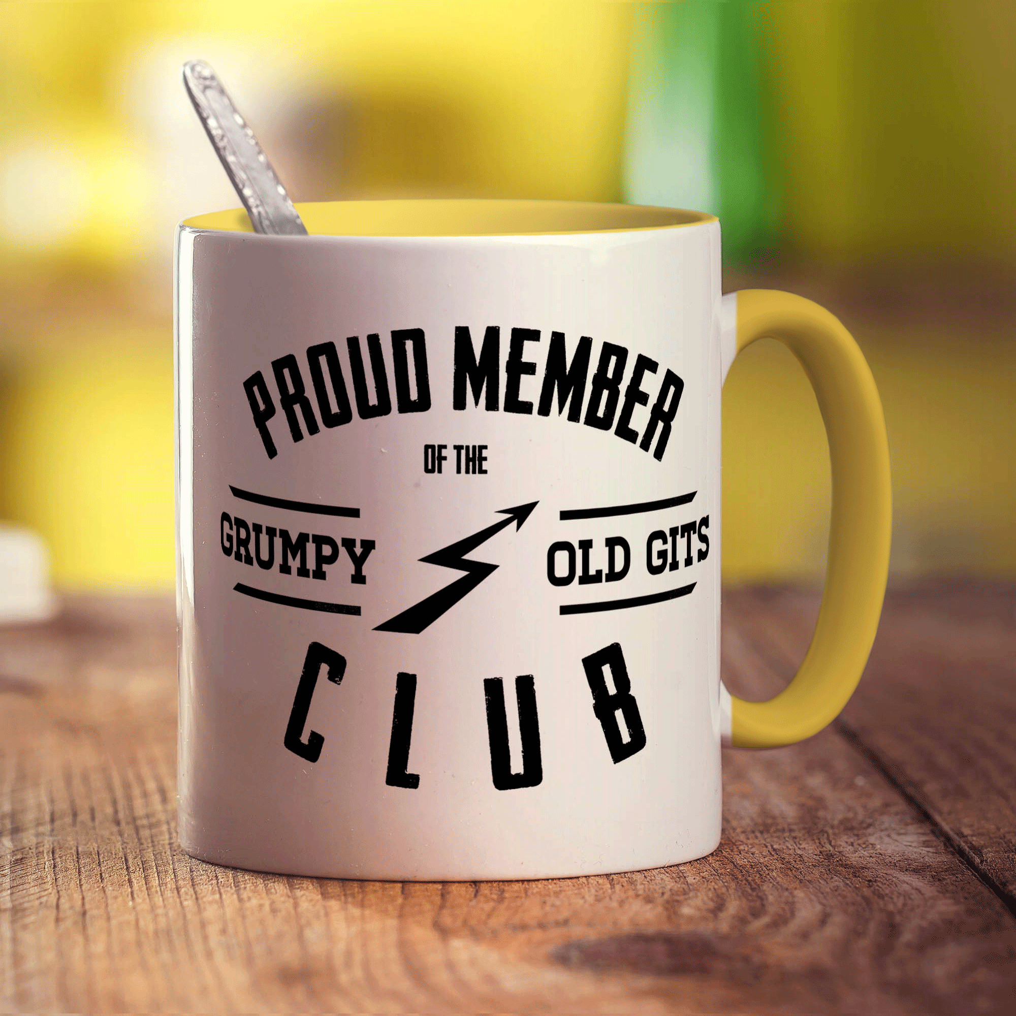 Proud Member of the Grumpy Old Gits Club Mug - Standard 330ml (11oz) / Yellow