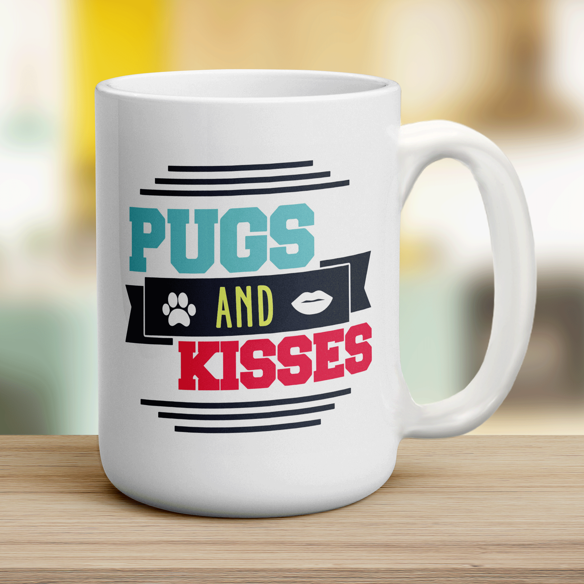 Pugs and Kisses Mug