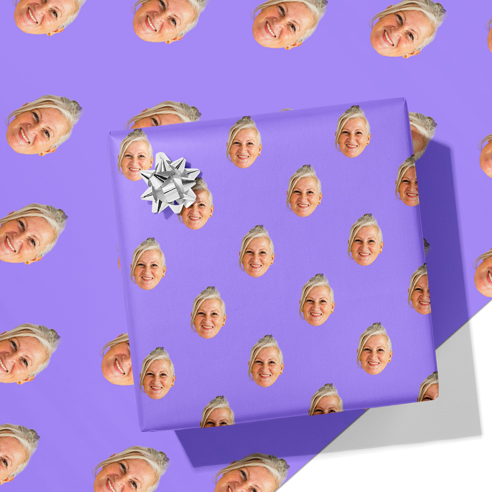Face Cut Out Wrapping Paper