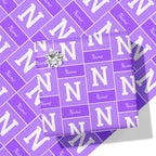 Purple Colour Name and Initial Wrapping Paper