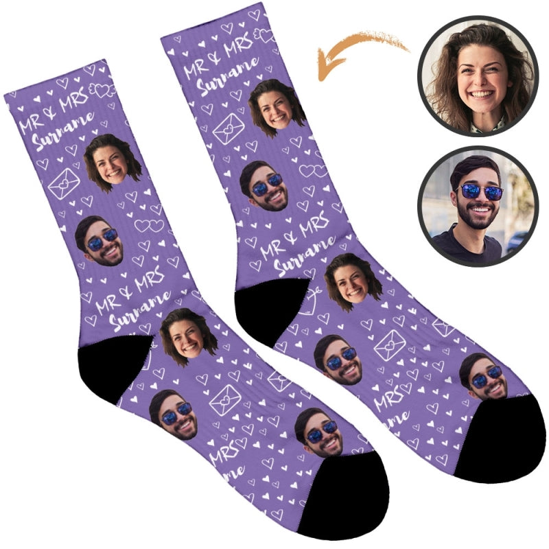 Mr & Mrs Wedding Socks