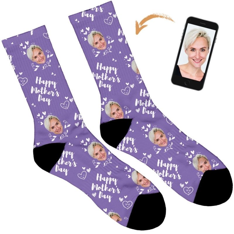 Happy Mothers Day Socks - Hearts