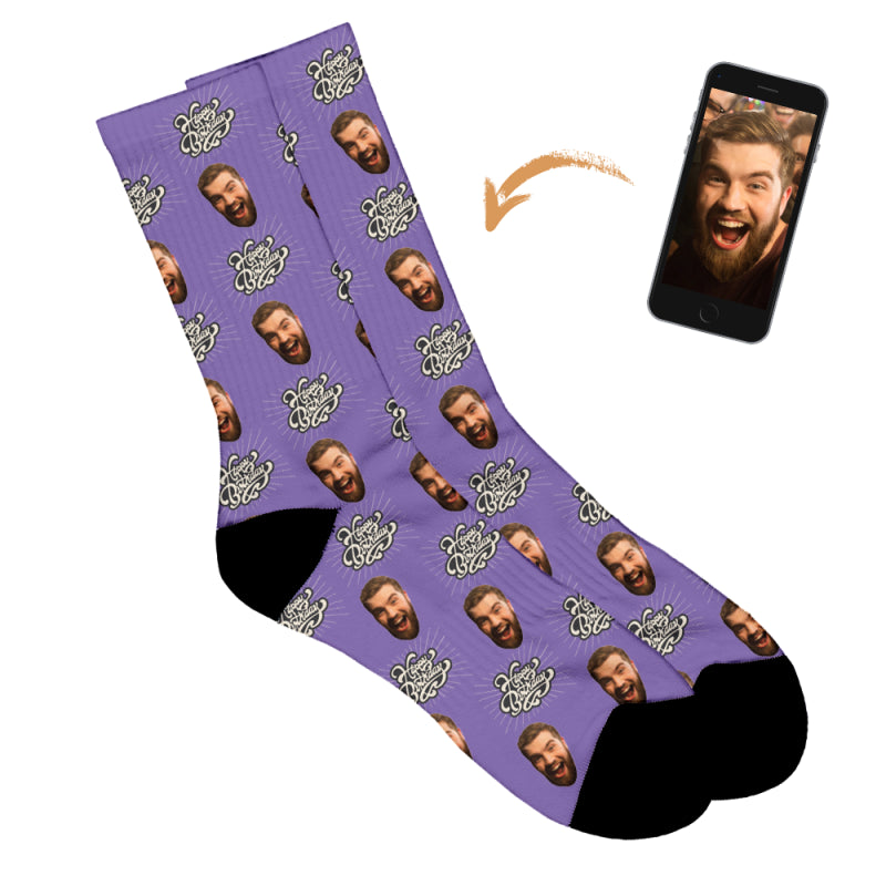 Vintage Birthday Personalised Socks