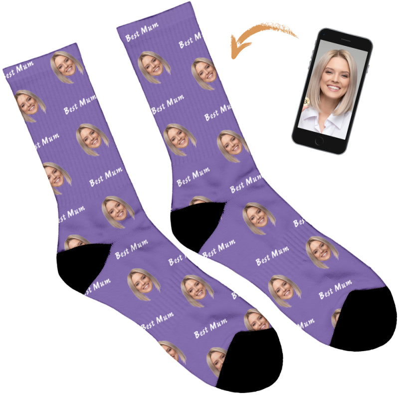 Best Mum Personalised Socks