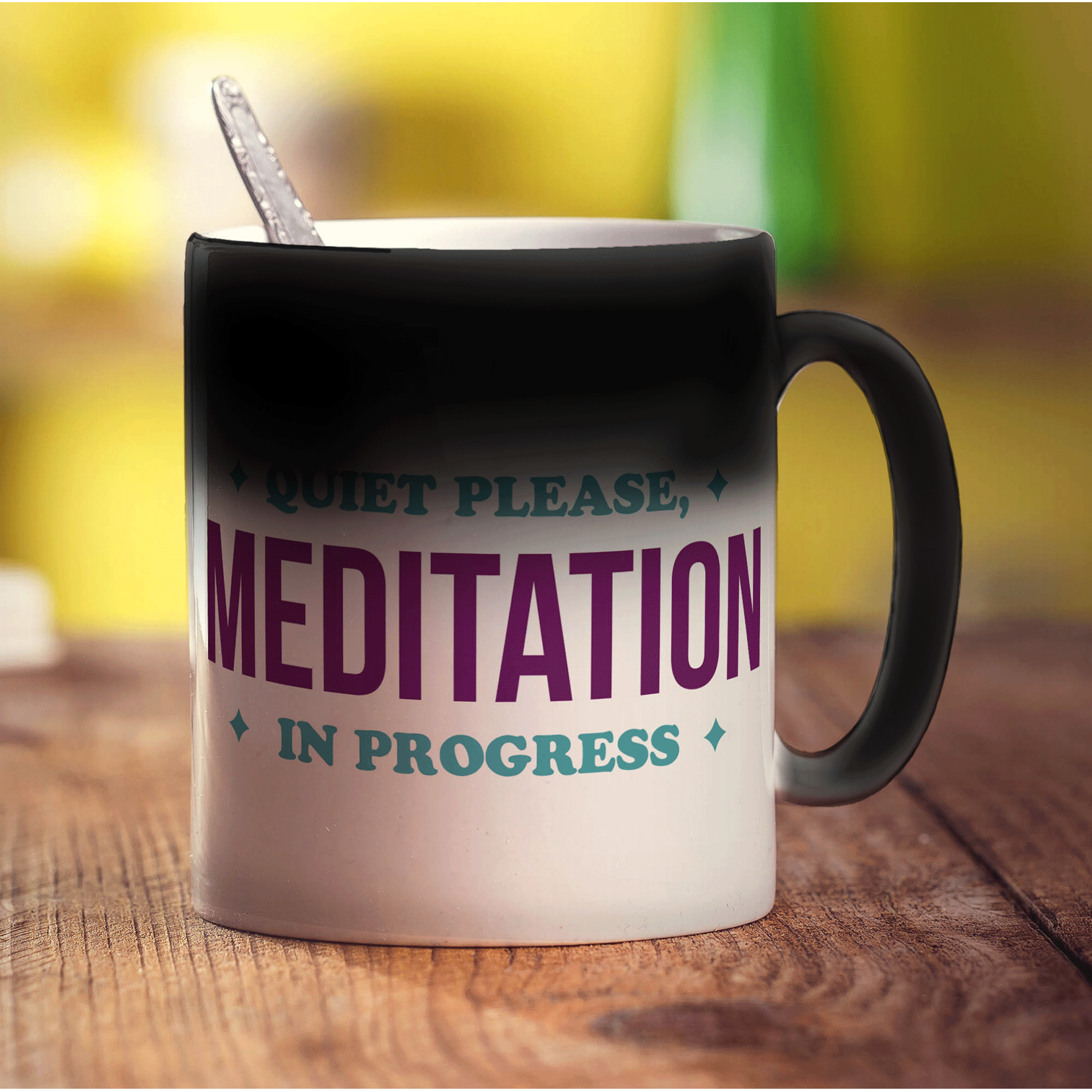 Quiet Please, Meditation in Progress Mug - Standard 330ml (11oz) / Magic Mug