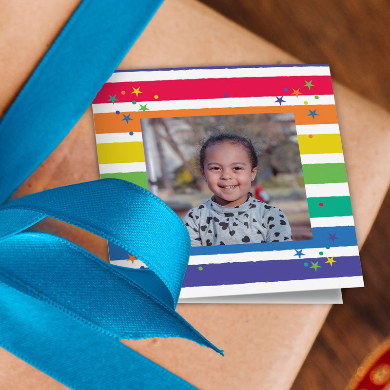 Rainbow Stripes Gift Tags Addon