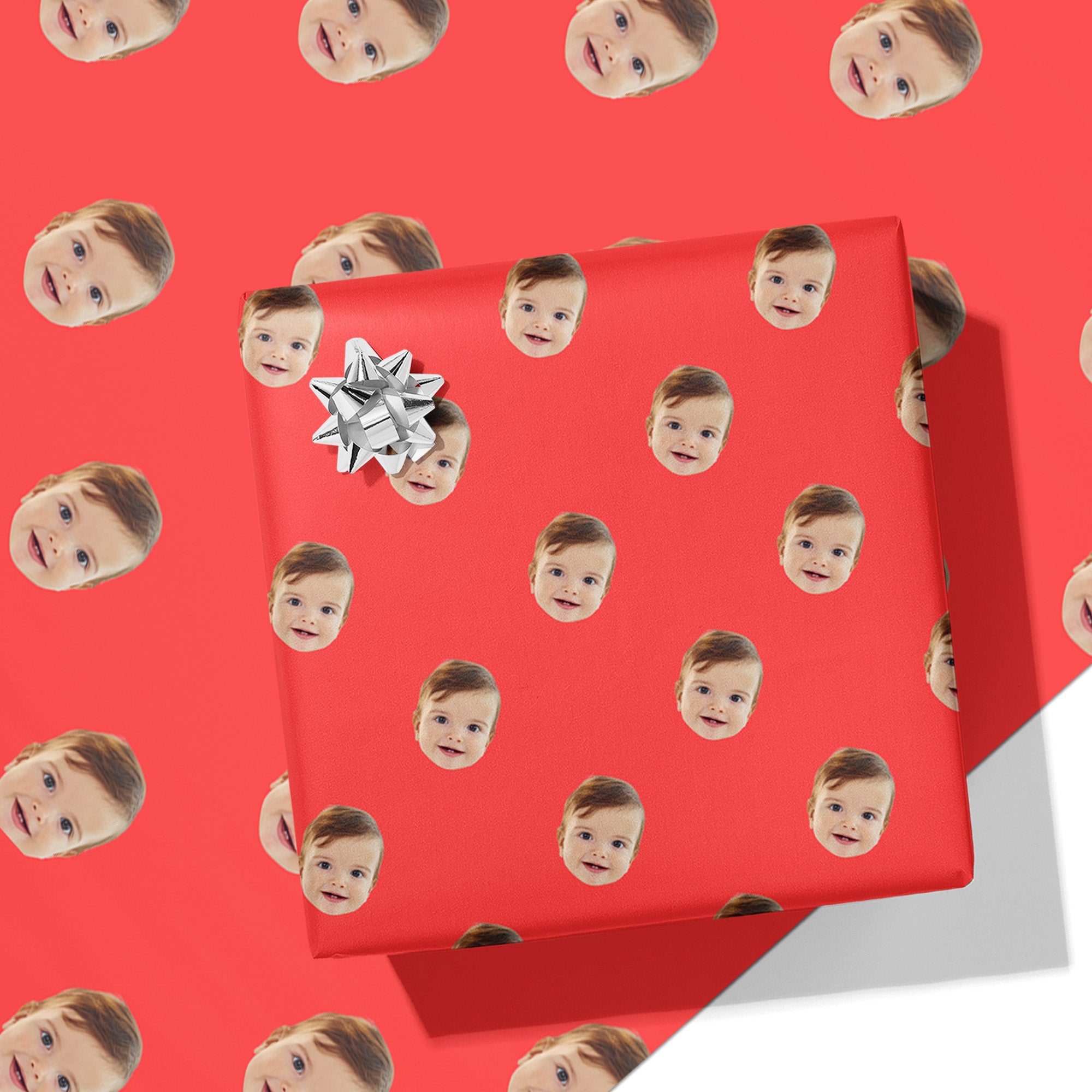Face Cut Out Wrapping Paper