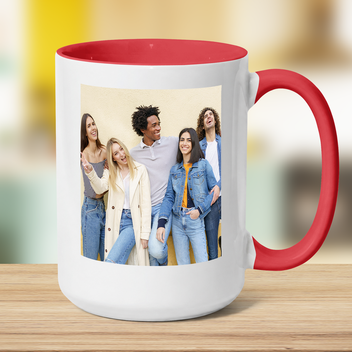 Jumbo Photo Mug with Message
