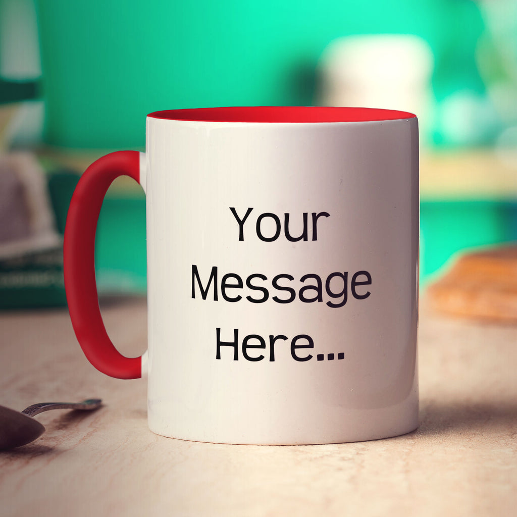 Personalised Photo Mug with Message - Add Your Photo & Text – Printster