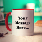 Photo Mug with Caption and Message