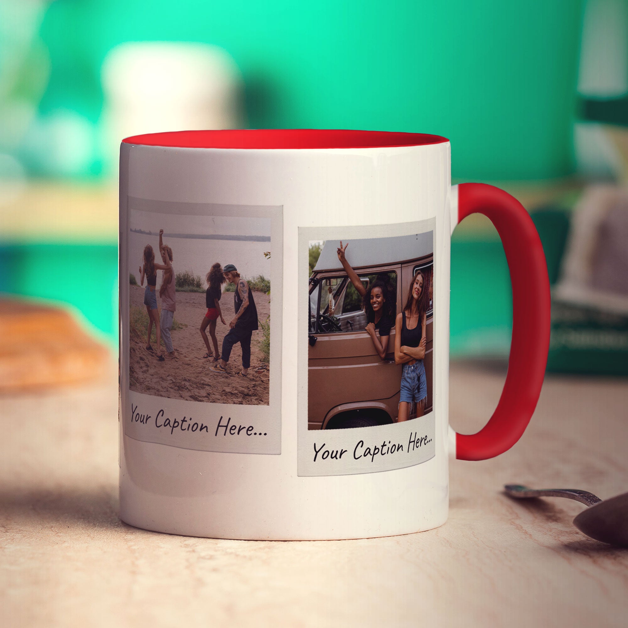 4 Photo Polaroid Mug