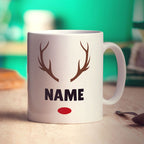 Christmas Rudolph Name Mug