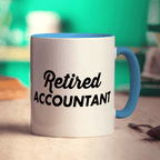 Retired Accountant Mug - Standard 330ml (11oz) / Blue