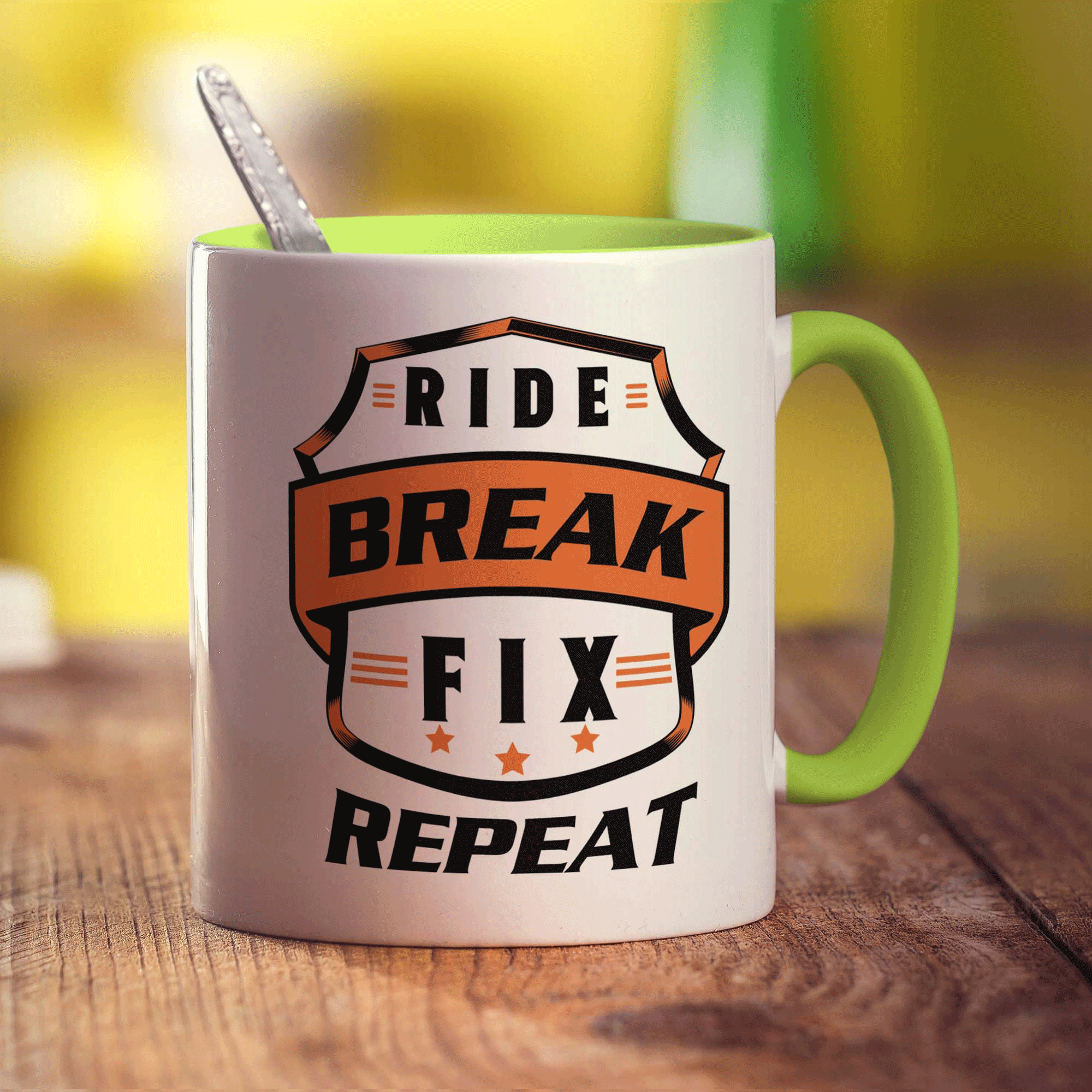 Ride, Break, Fix, Repeat Mug