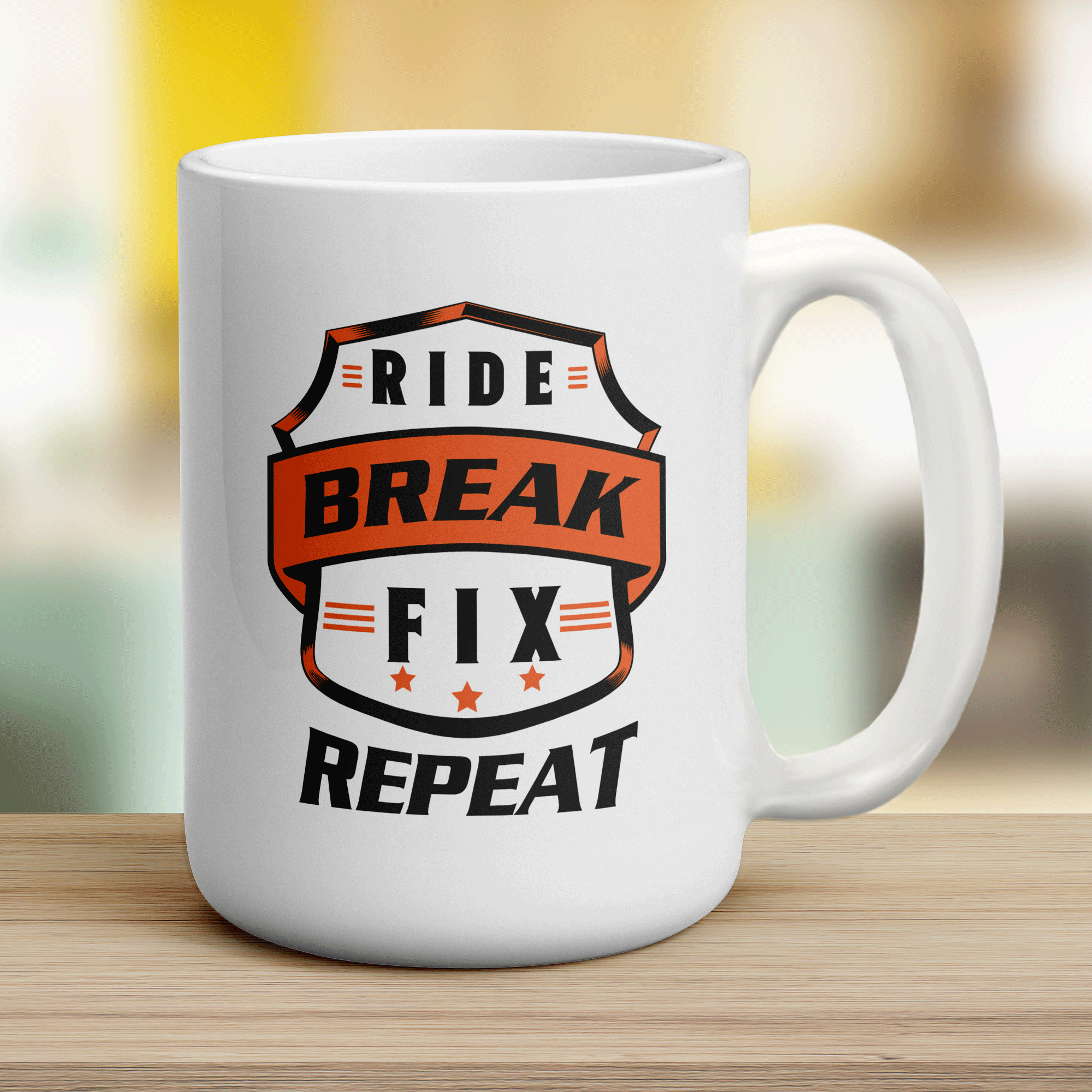 Ride, Break, Fix, Repeat Mug