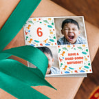 Roarsome Birthday Photo Wrapping Paper - Add Any Age