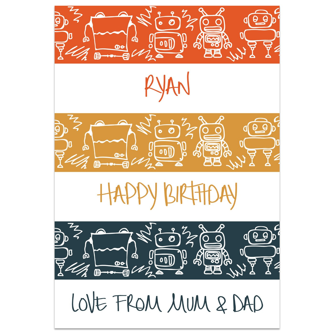 Robot Card Standing Up