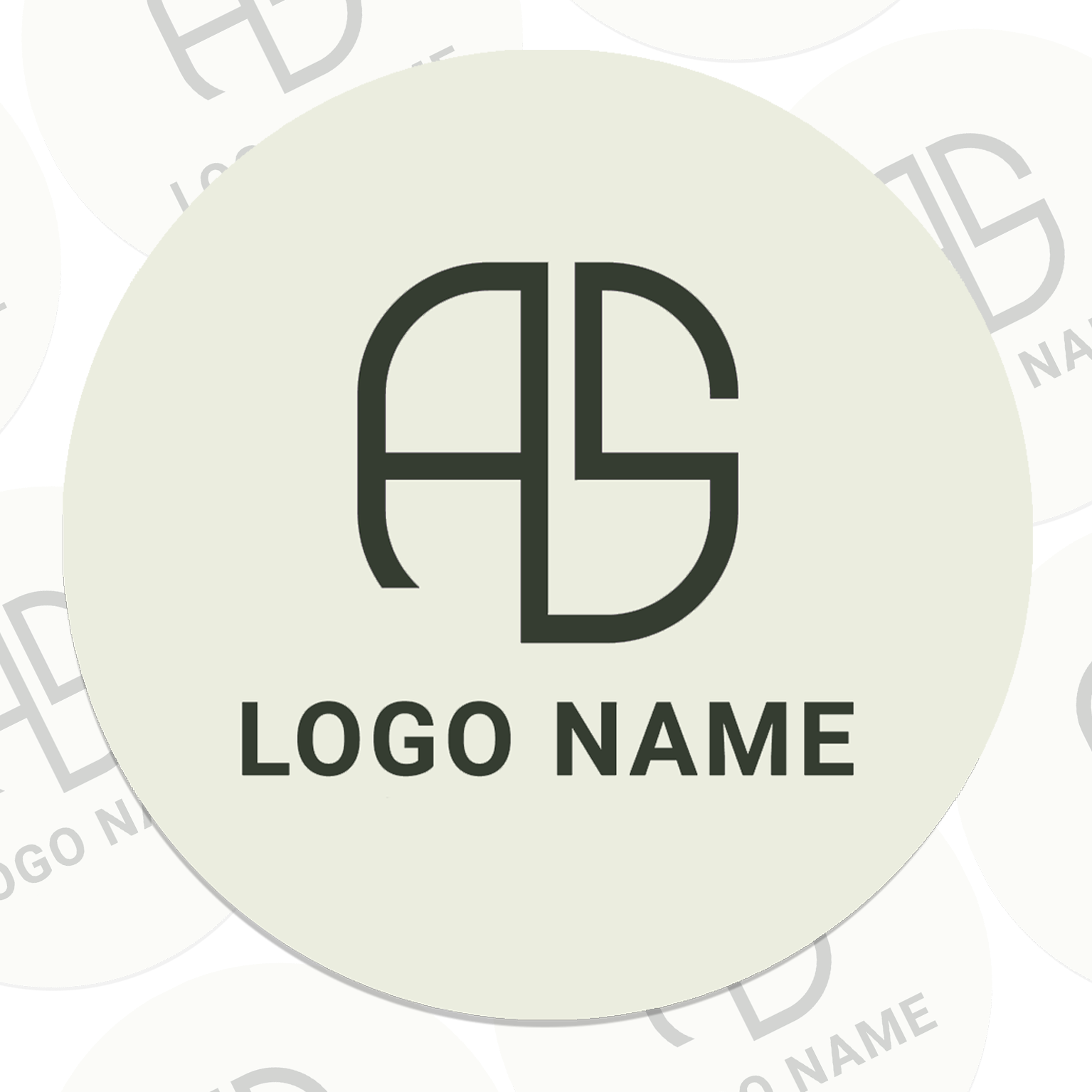 Round Promotional Logo Stickers